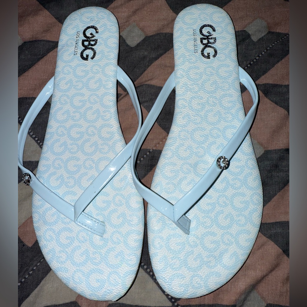 Gbg Los Angeles Women's Light Blue Sandals